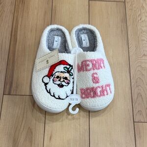 Simply Southern Festive Santa Slippers